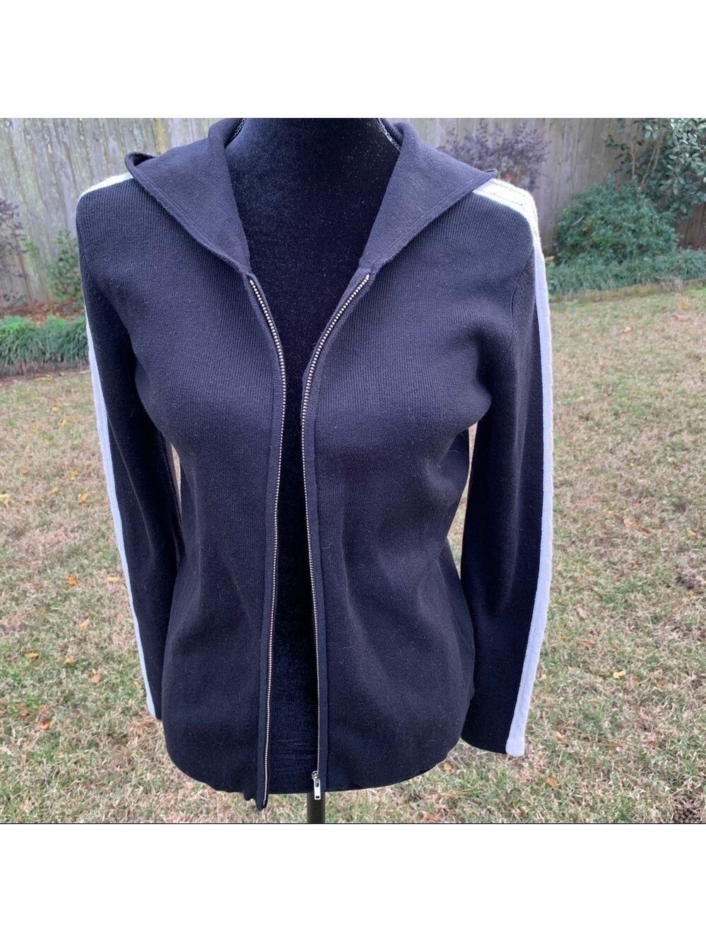 EVAN PICONE Cotton Cable Knit Zip Hoodie Jacket Neutral